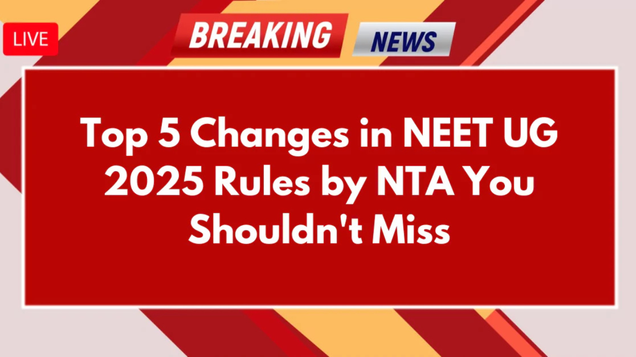 neet 2025 new rules